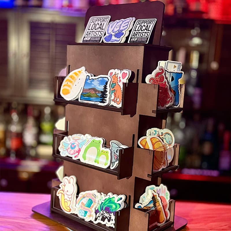 Sticker stand display